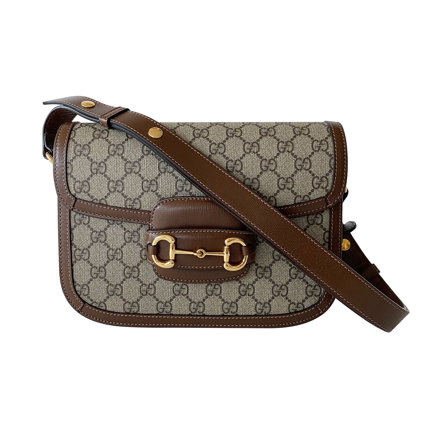 Gucci Horsebit Leather Shoulder Bag Style 1