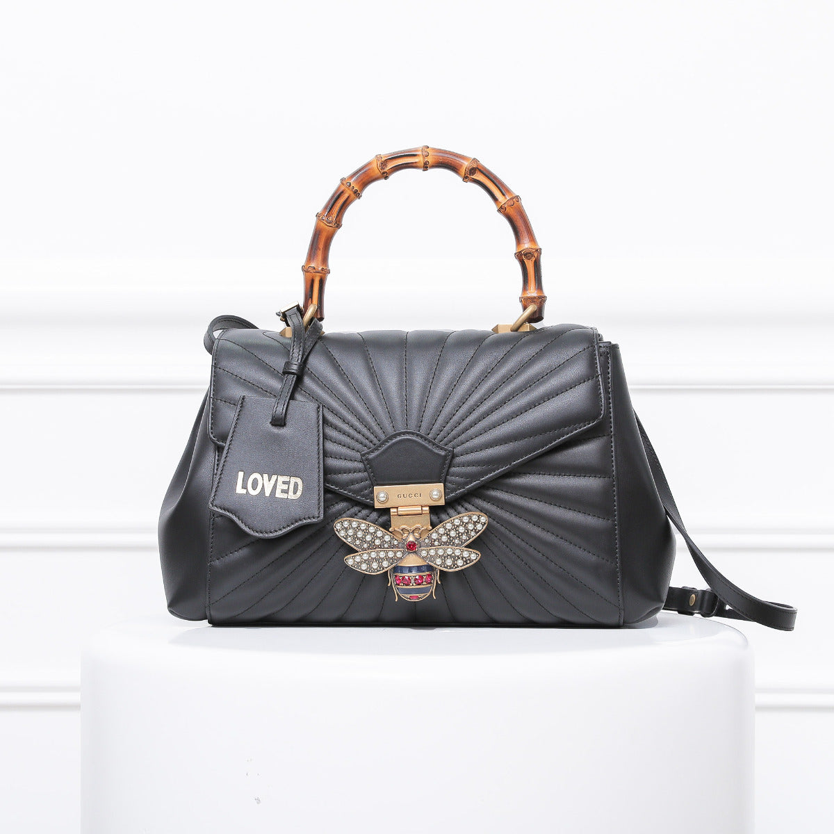 Gucci Sunset Leather Top Handle Shoulder Bag