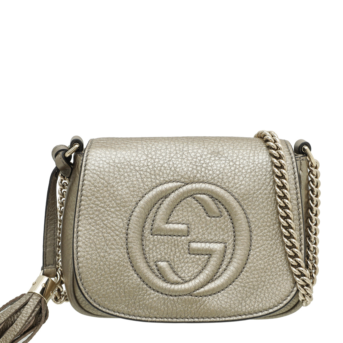 Gucci Chain Leather Shoulder Bag