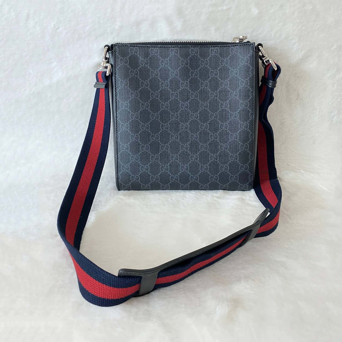 Gucci Leather Canvas Shoulder Bag Style 27