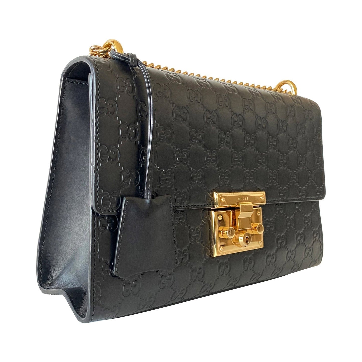 Gucci Guccissima Quilted Chain Shoulder Bag