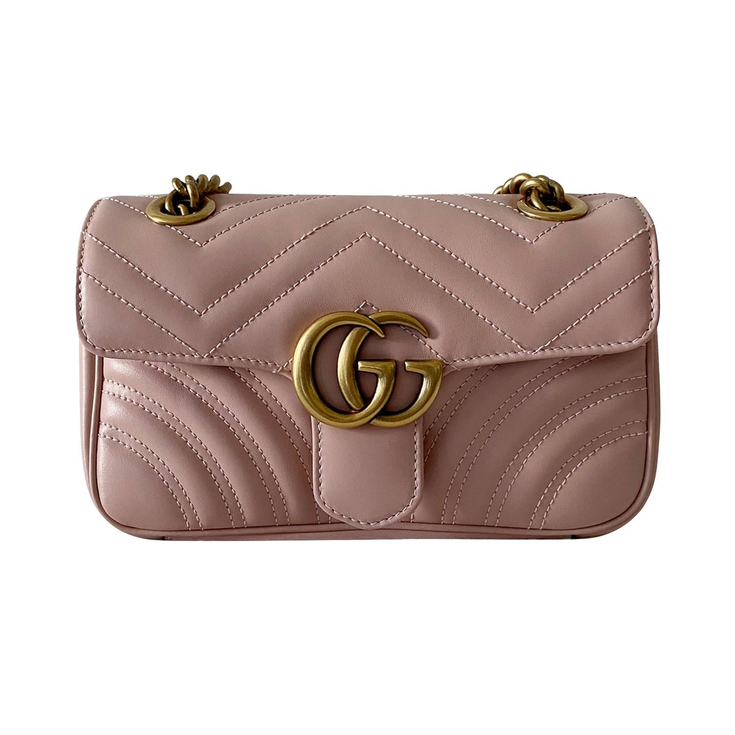 Gucci GG Marmont Leather Chain Shoulder Bag Style 9