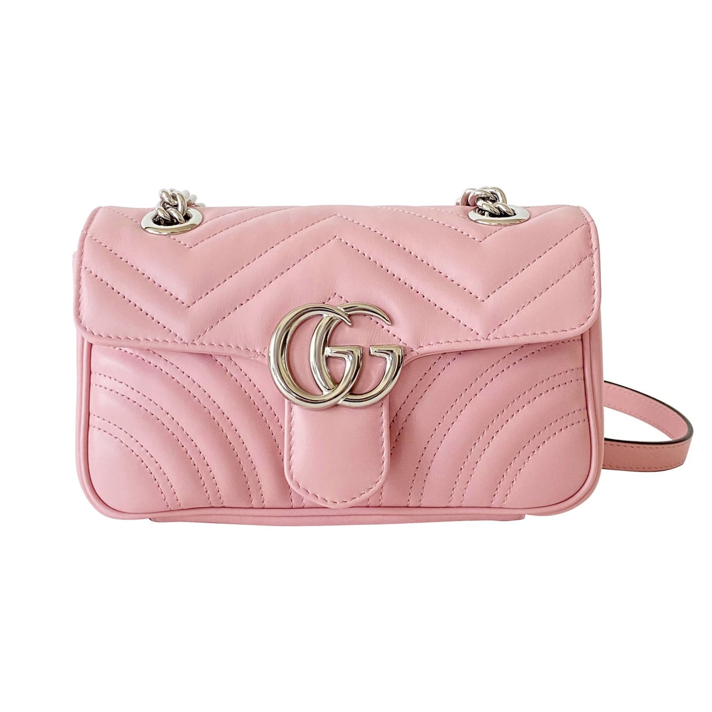 Gucci GG Marmont Leather Chain Shoulder Bag Style 4