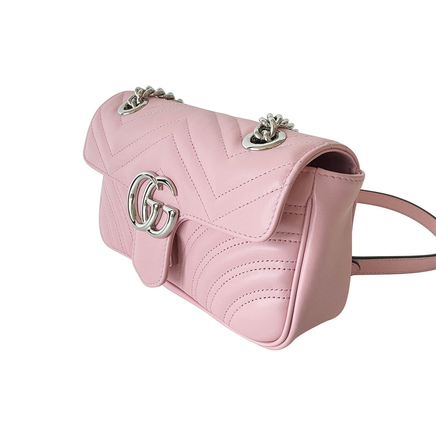 Gucci GG Marmont Leather Chain Shoulder Bag Style 4