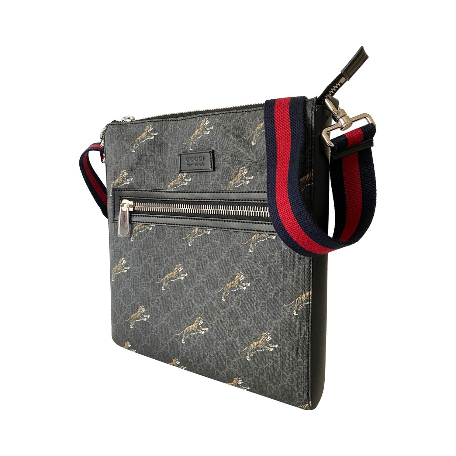 Gucci Leather Canvas Shoulder Bag Style 1