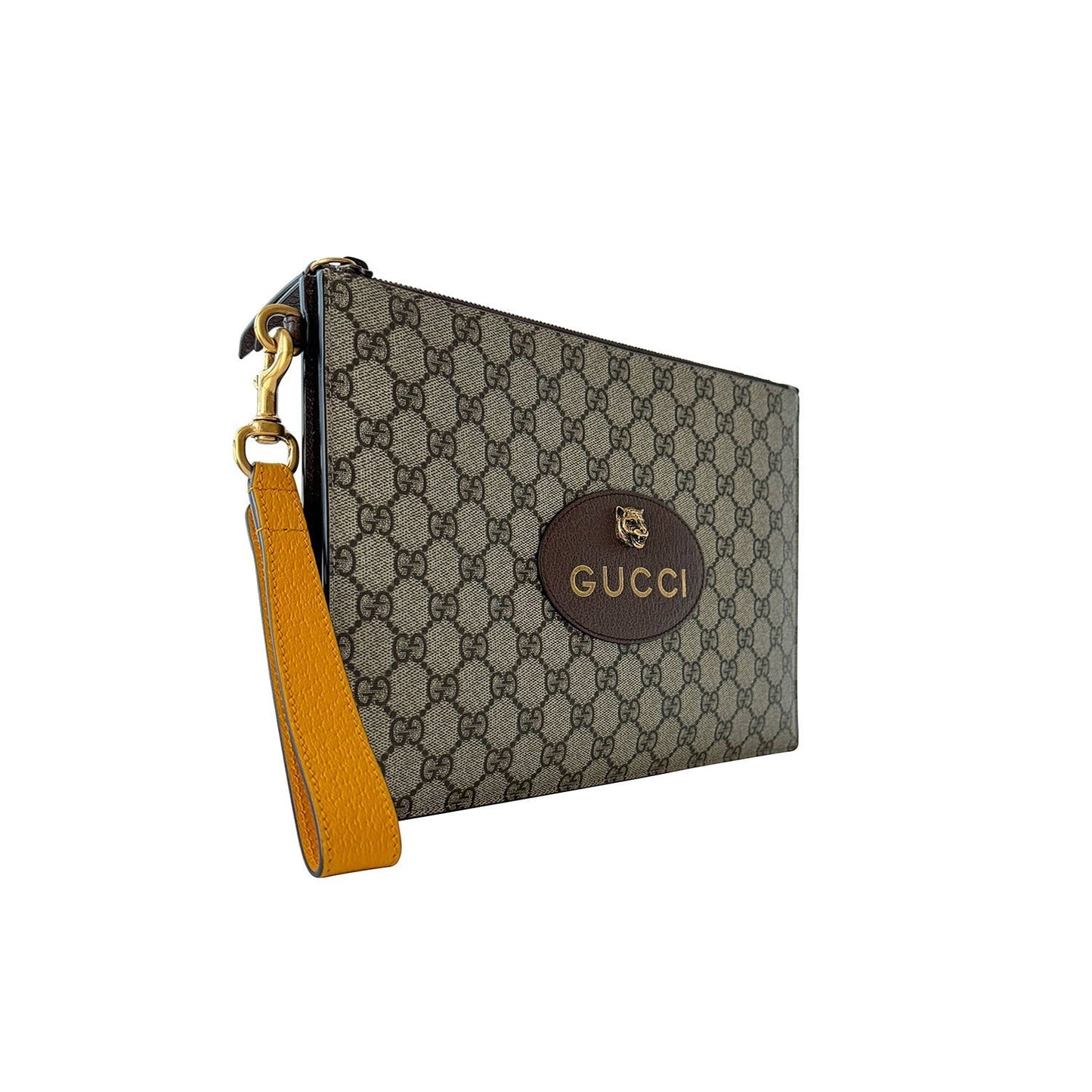 Gucci Leather Canvas Clutch Style 2