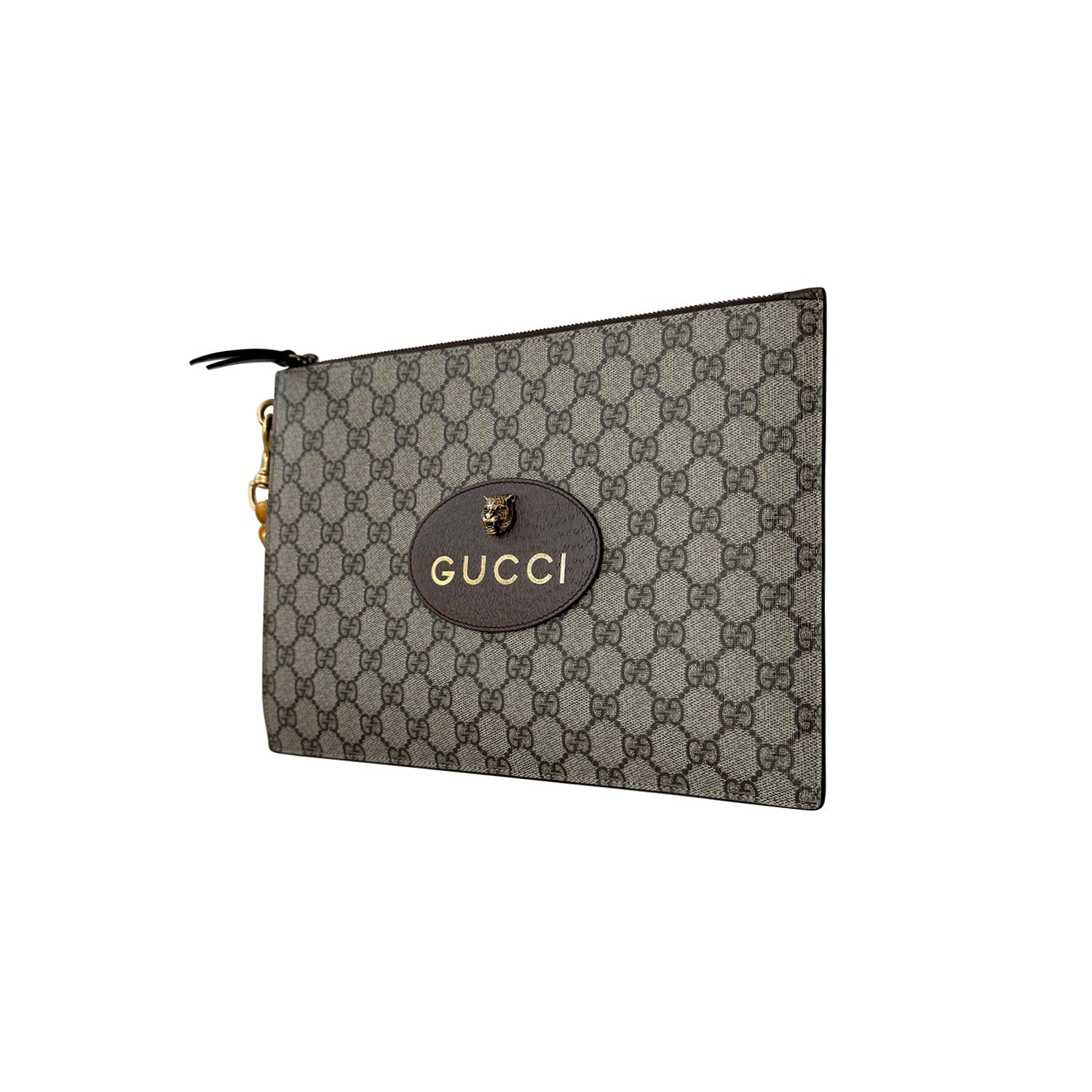 Gucci Leather Canvas Clutch Style 2