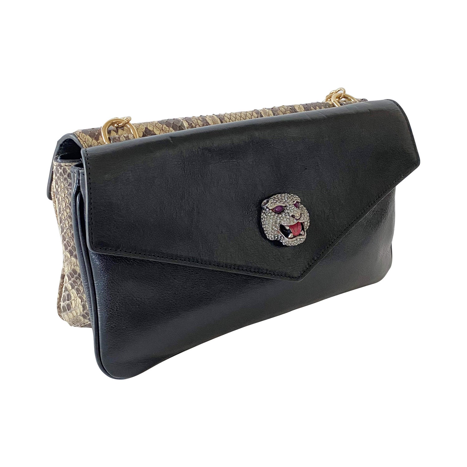 Gucci Leather Chain Shoulder Bag Style 2