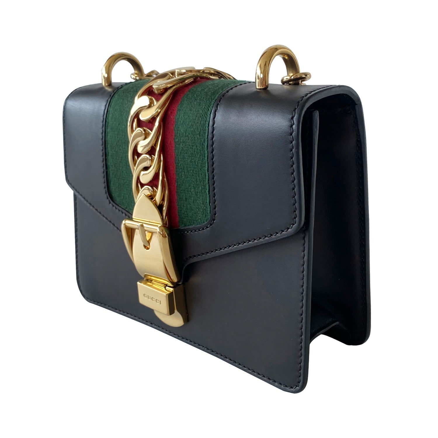 Gucci Sylvie Leather Chain Shoulder Bag Style 3