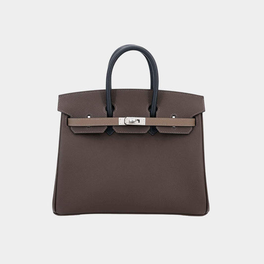 Birkin 25 Epsom Ecorce/ Etoupe/ Black PHW