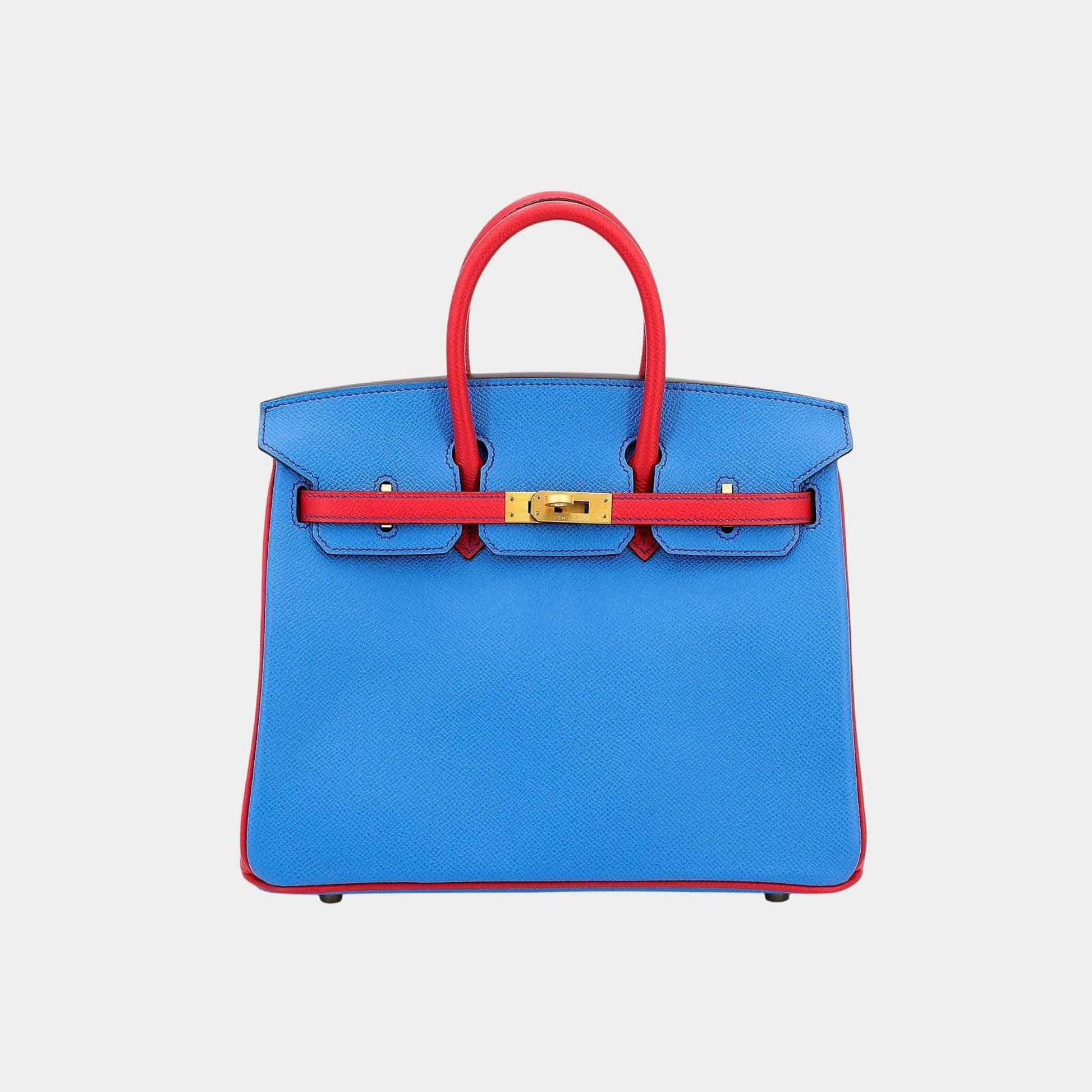 Birkin 25 HSS Epsom Bleu Paradis/ Bougainvillea GHW