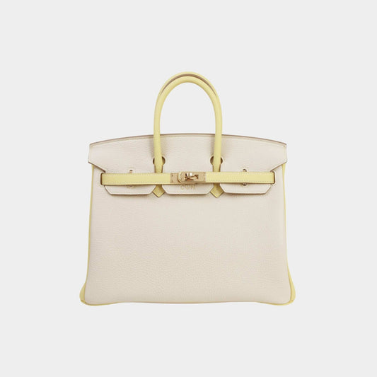 Birkin 25 HSS Togo Craie/ Jaune Poussin PBHW
