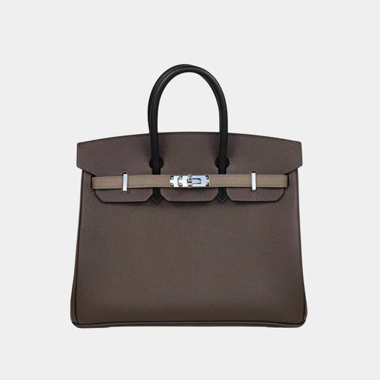 Birkin 25 Togo Tricolor Ecorce/ Etoupe/ Black PHW