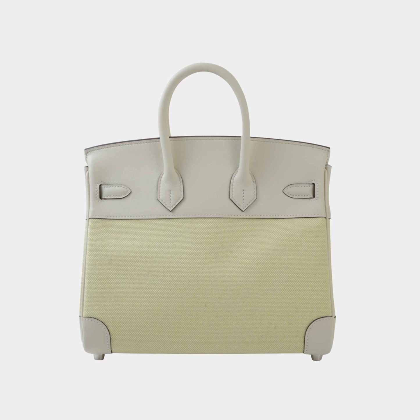 Birkin 25 Toile H Canvas-Swift Nata/ Jaune Poussin PHW