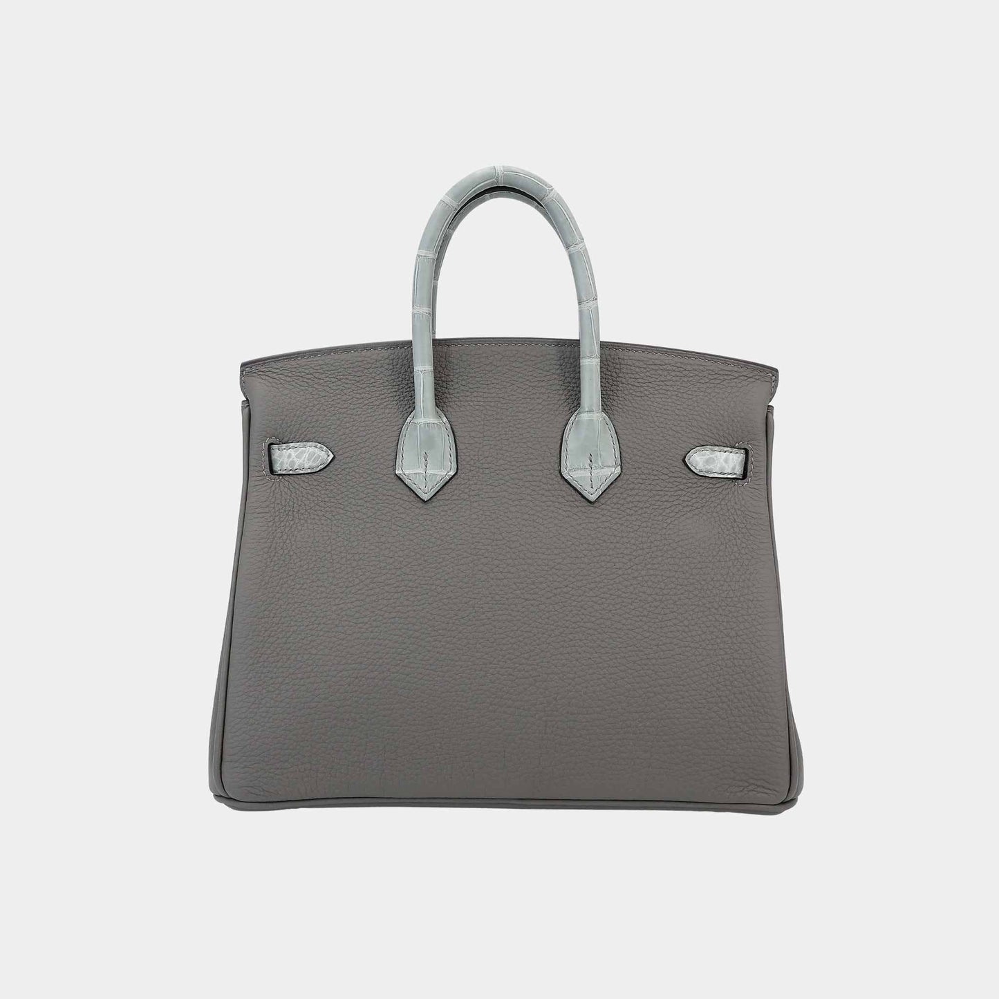 Birkin 25 Touch Togo-Matte Alligator Gris Meyer/ Gris Ciment PHW