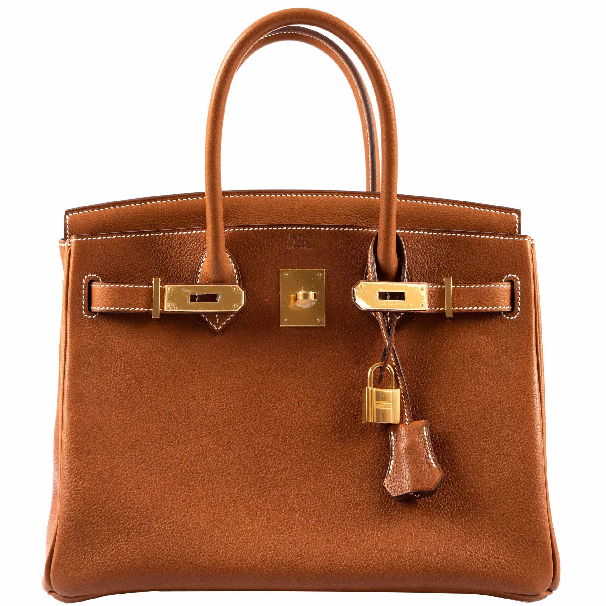HermesBirkin 30 Fauve Barenia Faubourg Gold Hardware