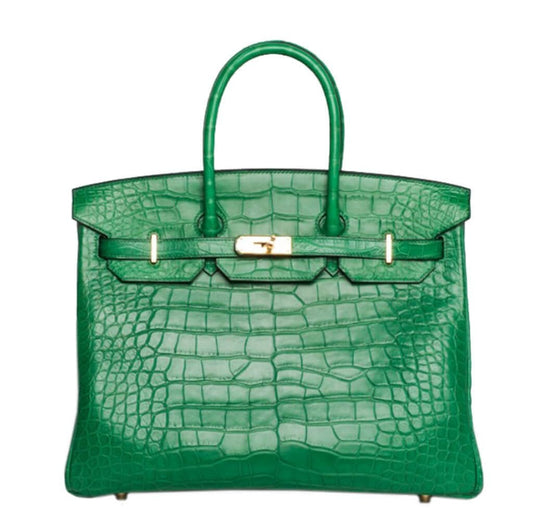 HermesBirkin 35 Bag Cactus Matte Alligator