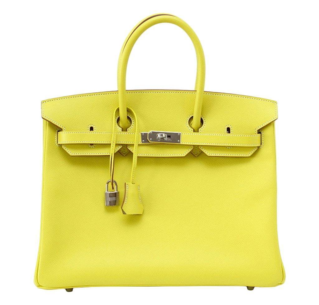 HermesLime Candy Series Birkin 35 Limited Edition Bag