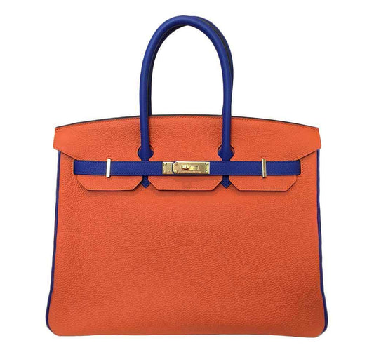 HermesBirkin 35 Blue Orange - Special Order HSS Bag
