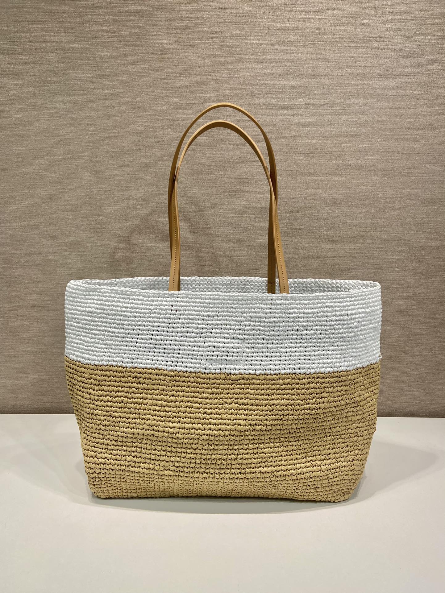 BOLSA Prada TOTE CROCHÊ E COURO