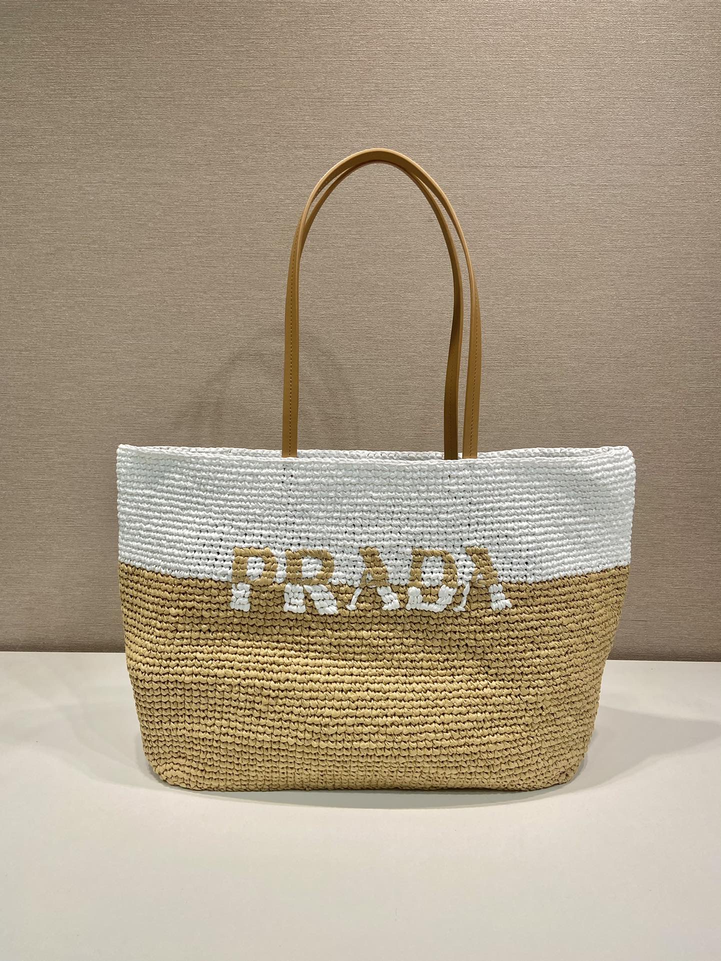 BOLSA Prada TOTE CROCHÊ E COURO
