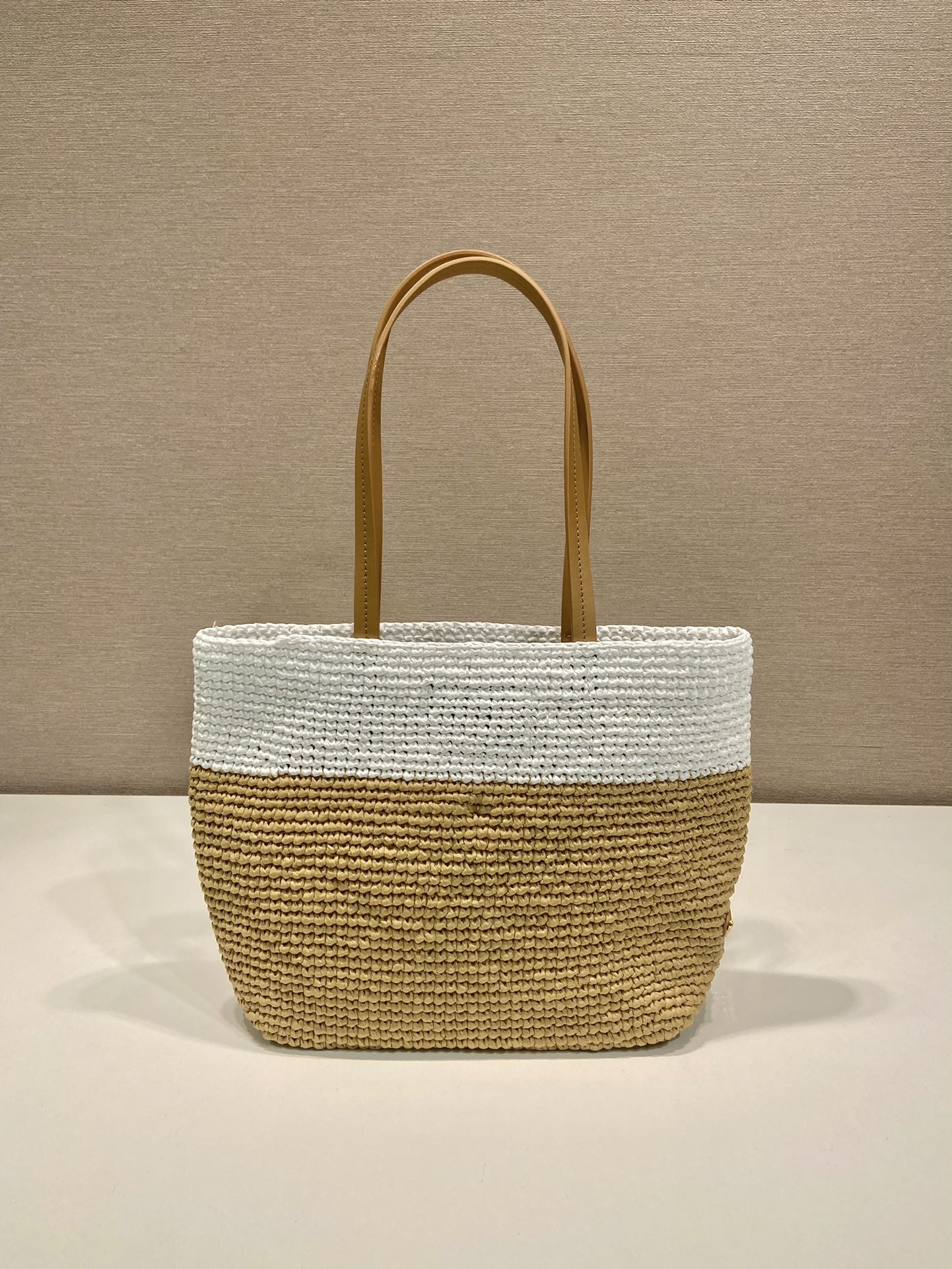 BOLSA Prada TOTE CROCHÊ E COURO