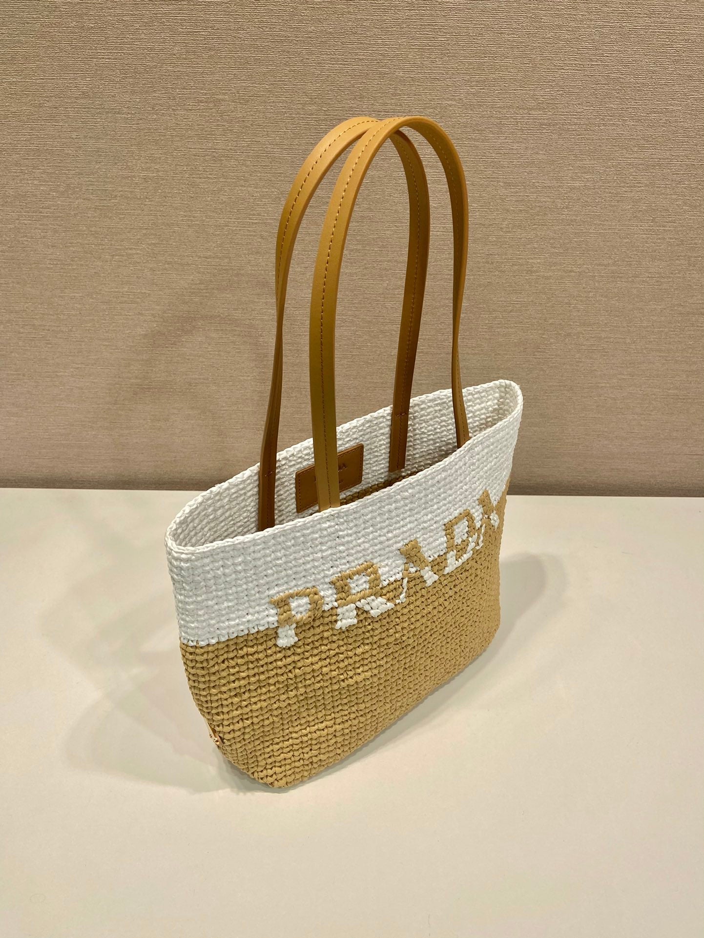 BOLSA Prada TOTE CROCHÊ E COURO