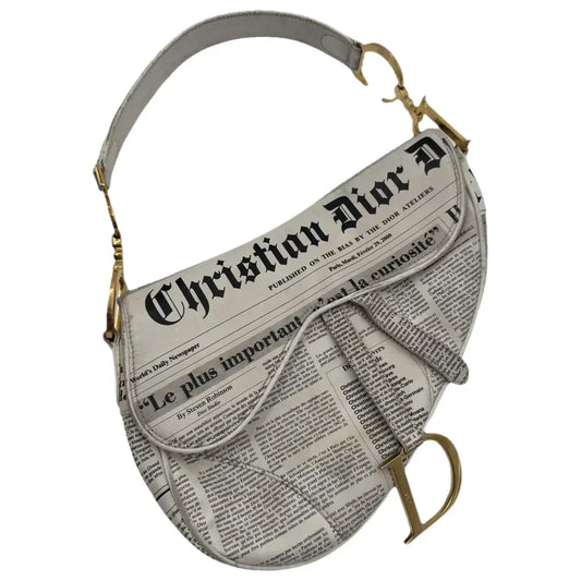 Dior by John Galliano Newspaper Saddle Bag