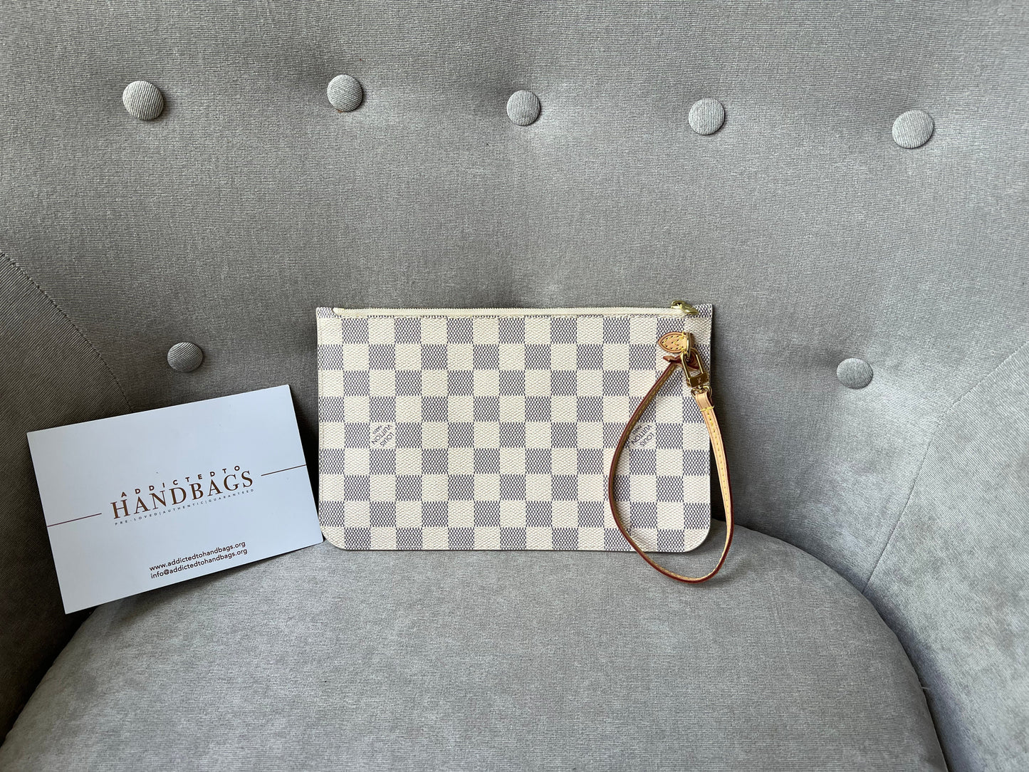 Louis Vuitton Pouch (from Neverfull) in Damier Azur Tote