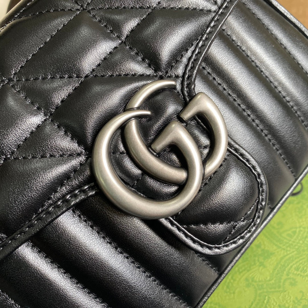 Gucci GG Marmont Leather Chain Shoulder Bag Style 28