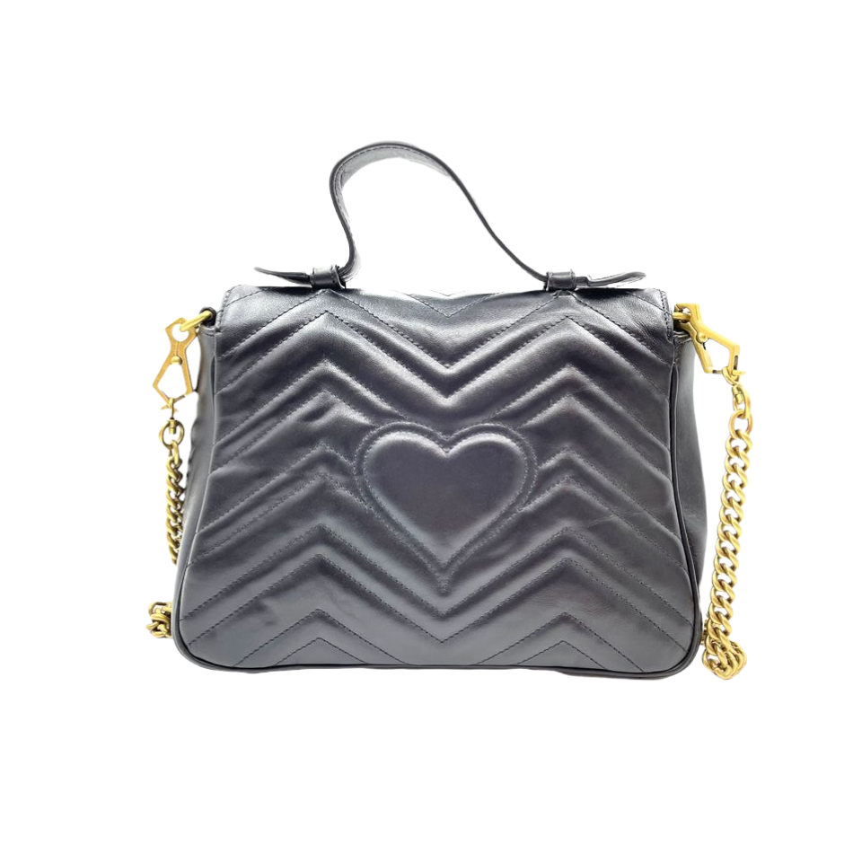 Gucci Leather Top Handle Shoulder Bag