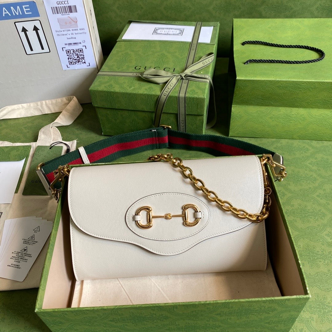 Gucci Monogram Chain Leather Crossbody