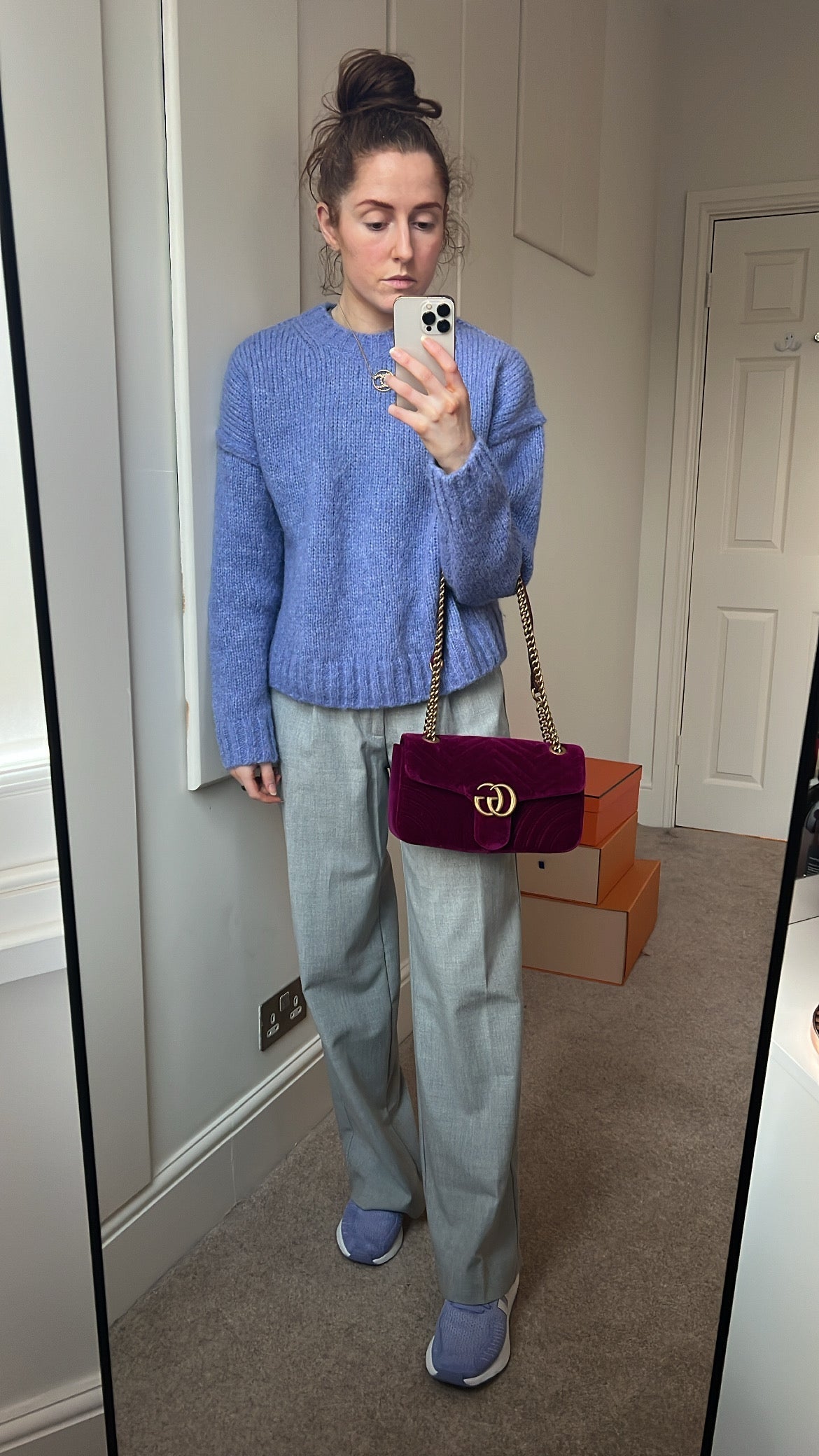 Gucci Chain Leather Shoulder Bag