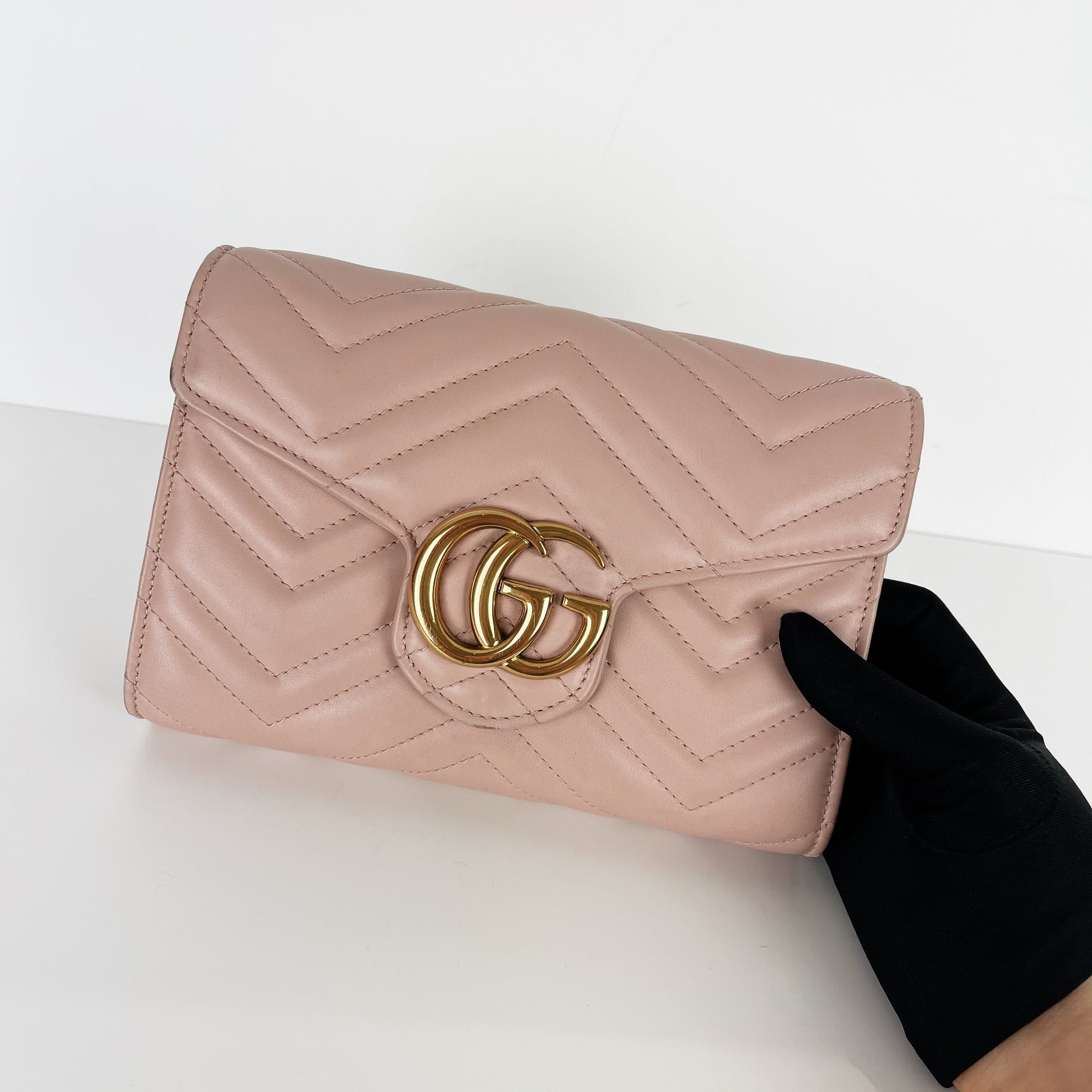 Gucci Lou Chain Leather Crossbody