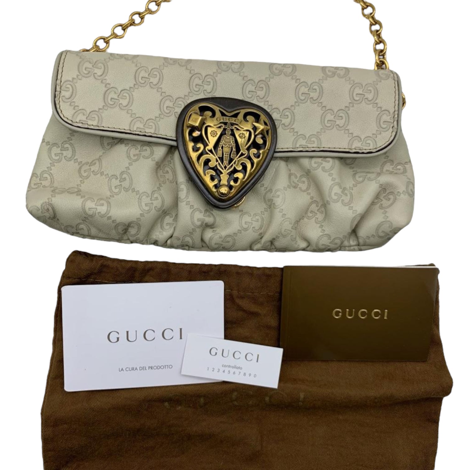 Gucci Chain Leather Shoulder Bag