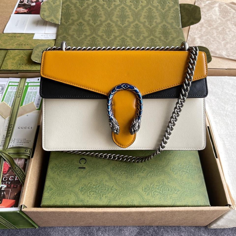 Gucci Leather Chain Shoulder Bag Style 19
