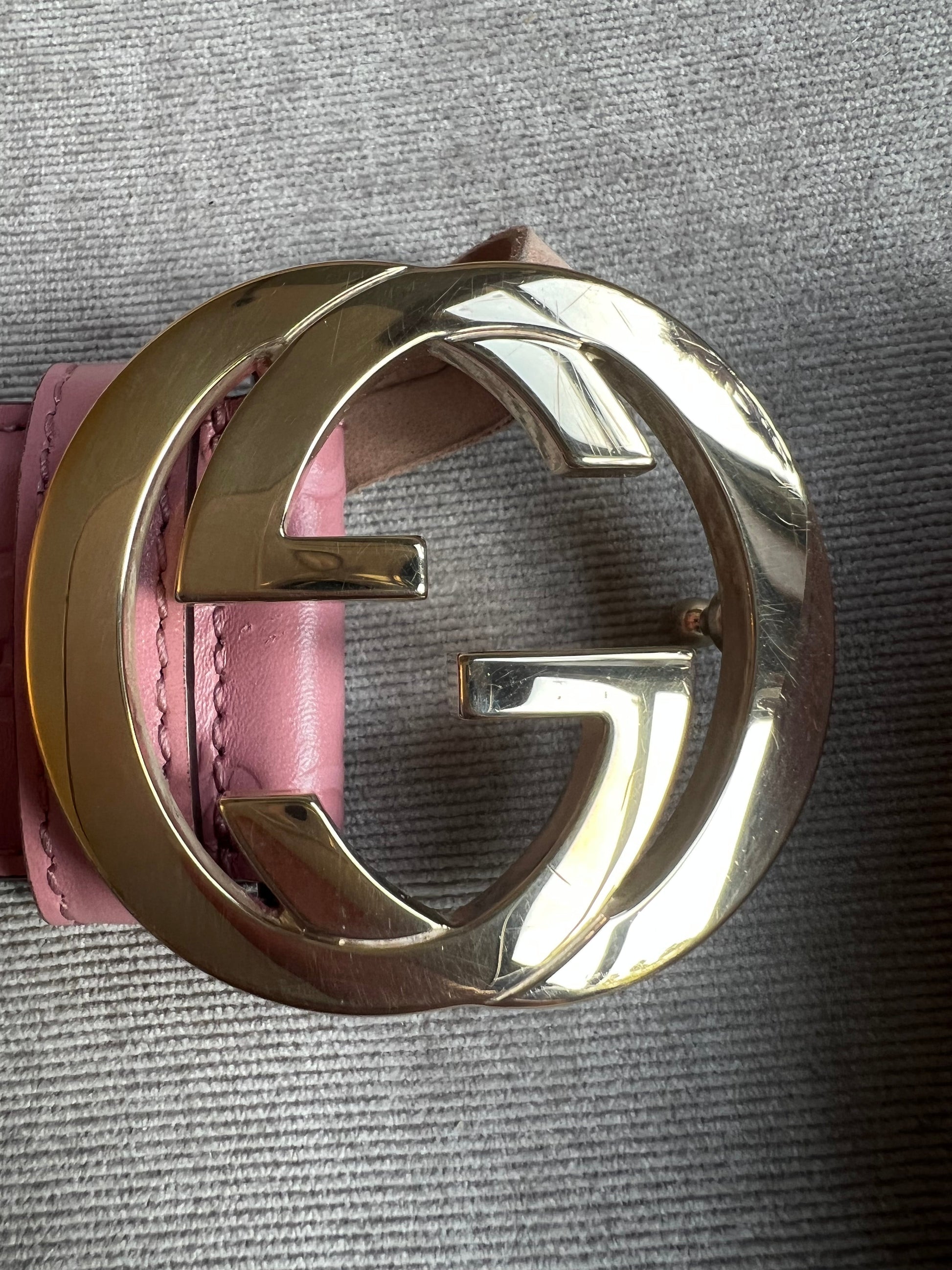 Gucci Guccissima Pink Leather Handbag