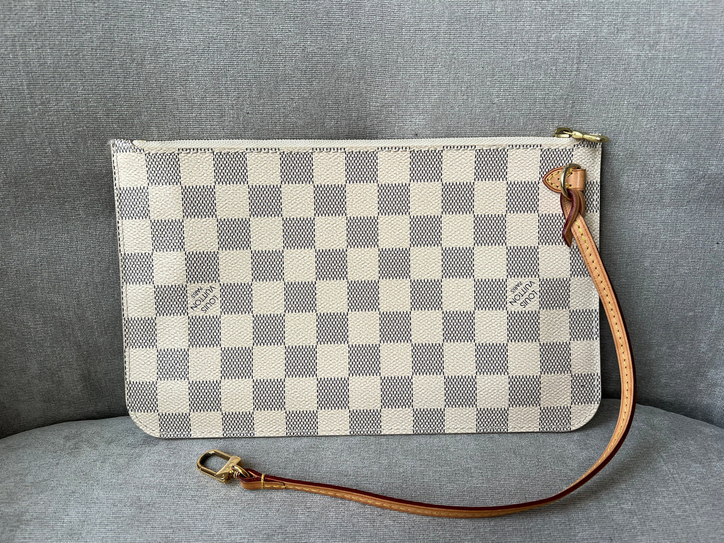 Louis Vuitton Pouch (from Neverfull MM) in Damier Azur Tote