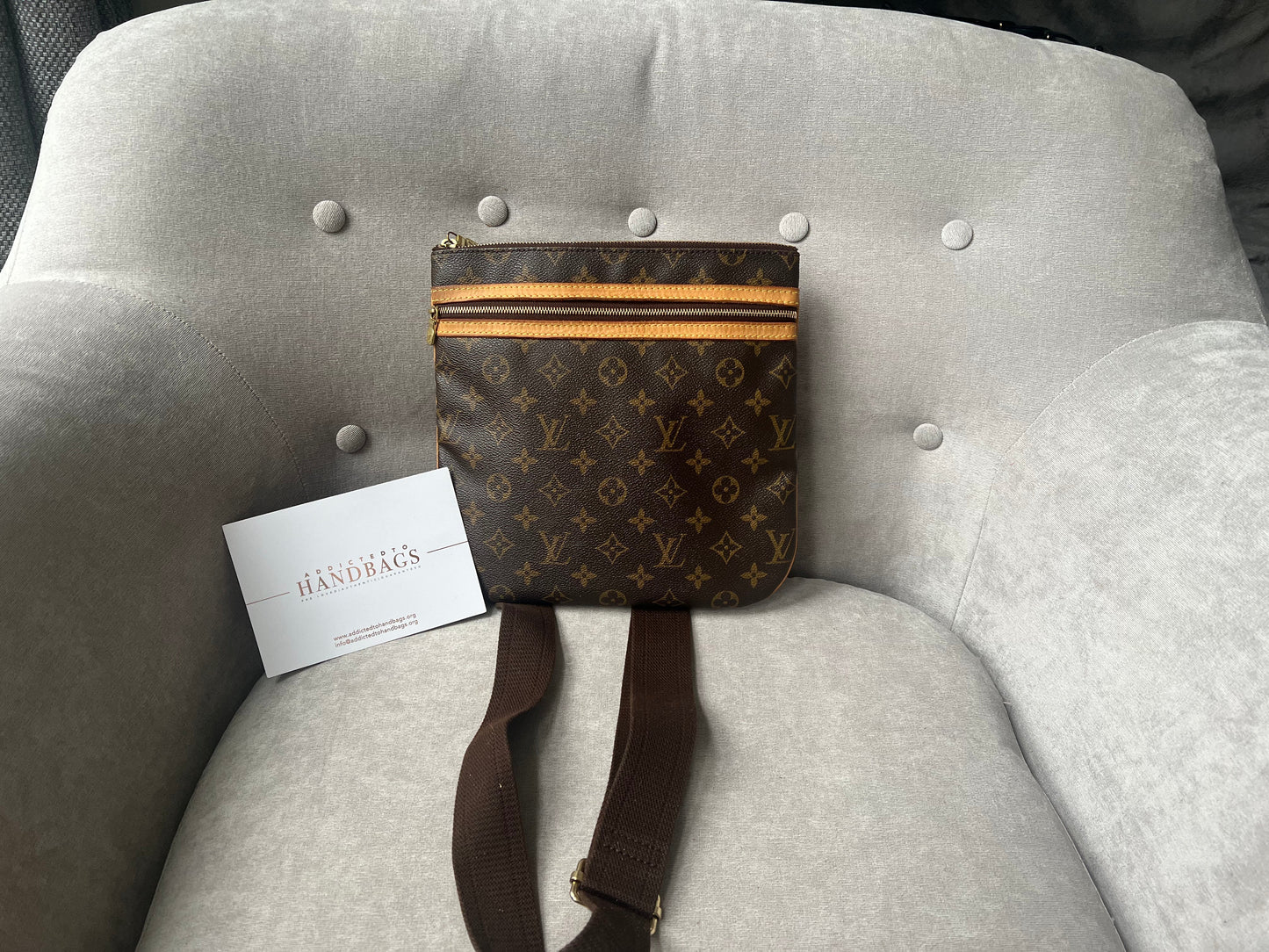 Louis Vuitton Bosphore Messenger Monogram Handbag