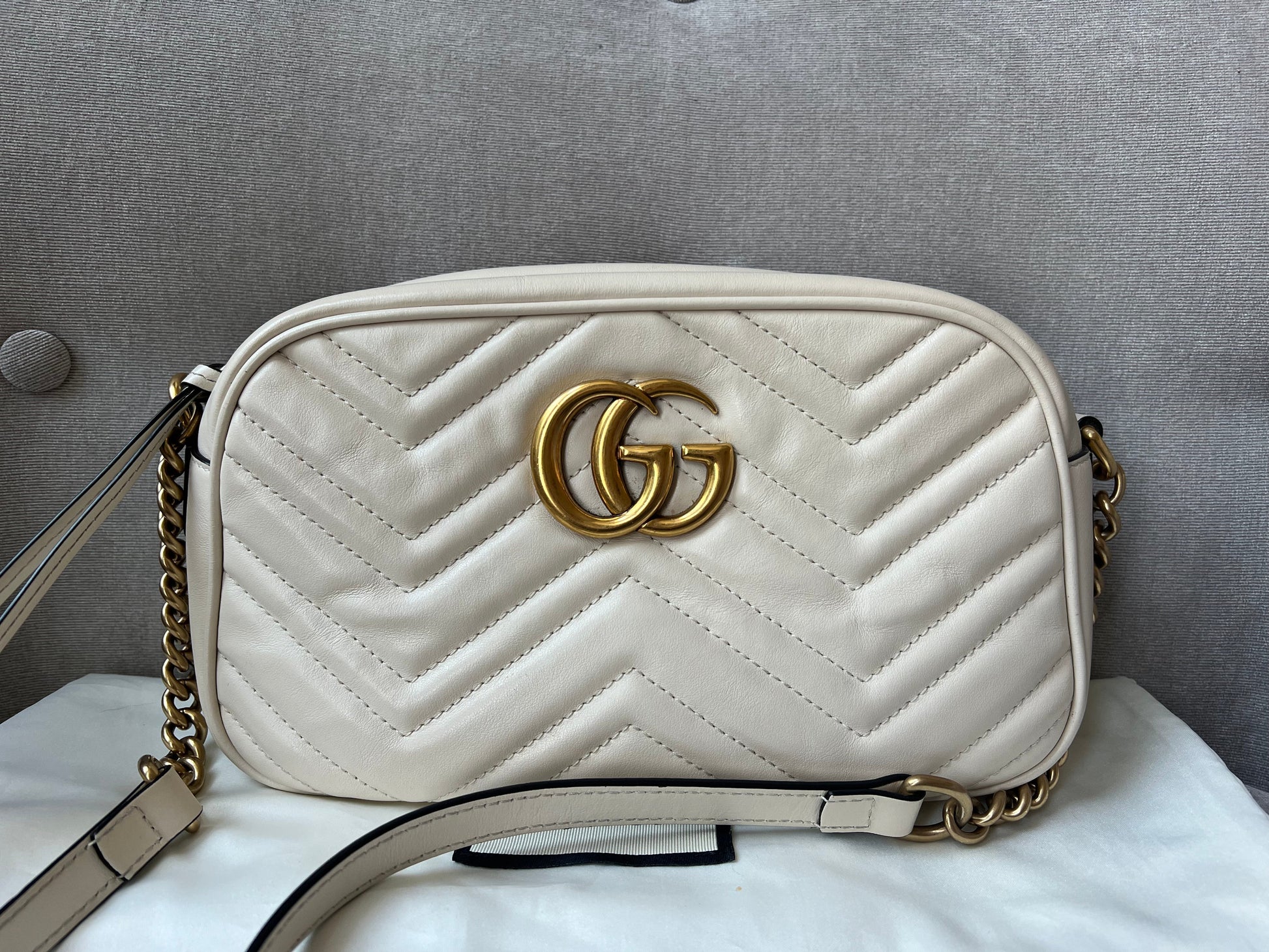 Gucci Lou Chain Leather Shoulder Bag
