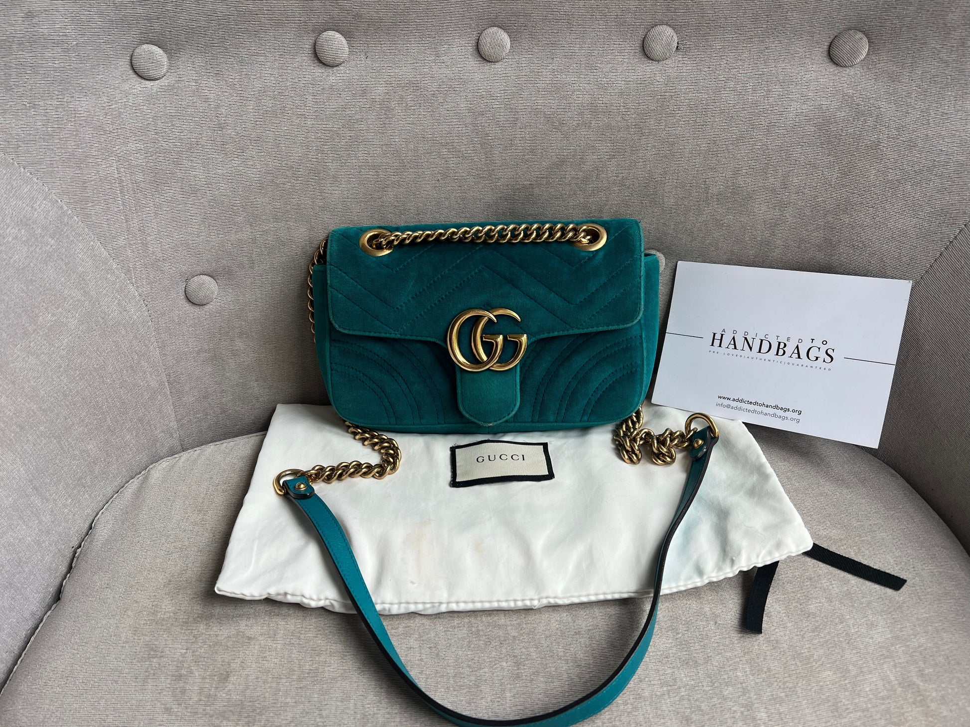 Gucci Chain Leather Shoulder Bag