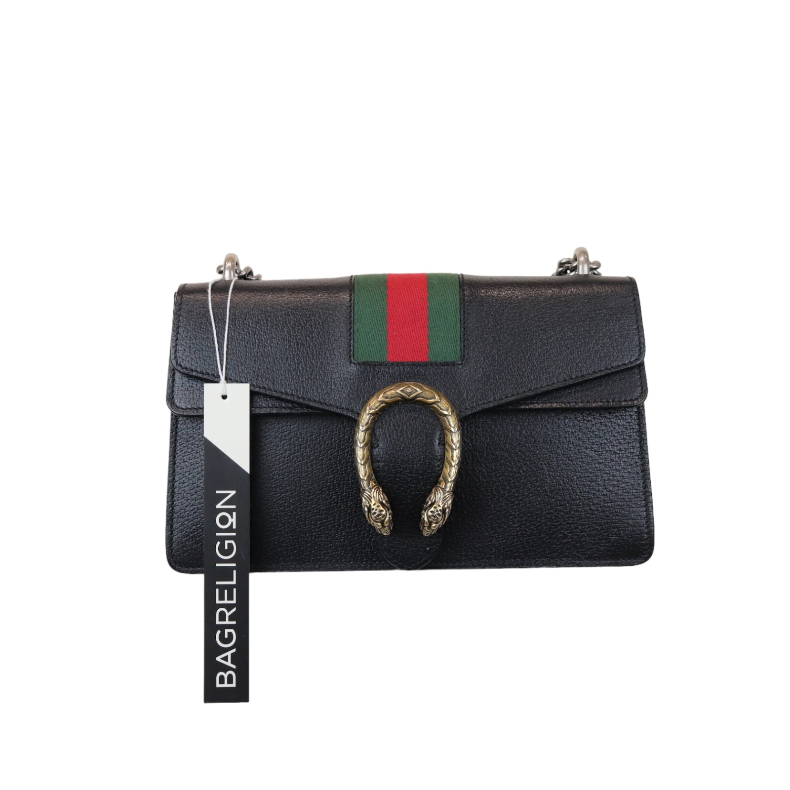 Gucci Monogram Chain Leather Shoulder Bag