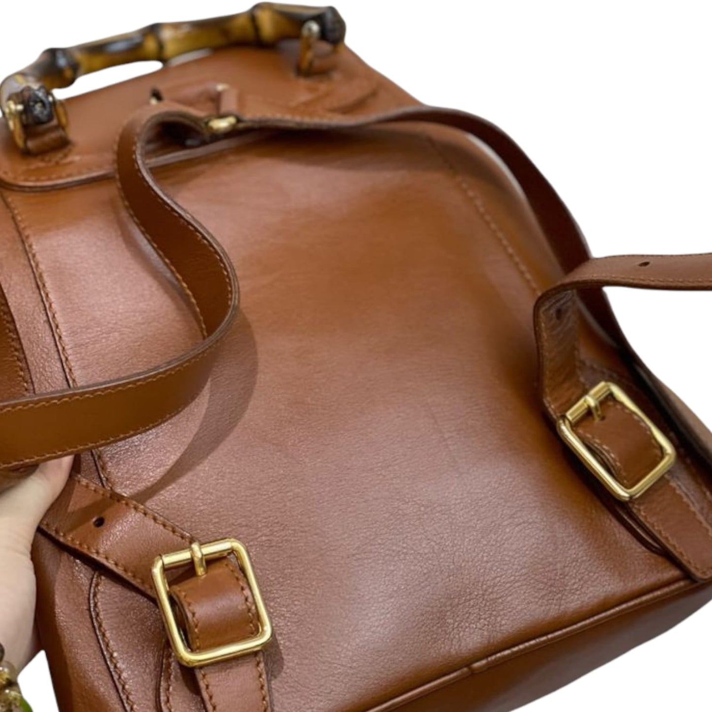 Gucci Twist Leather Top Handle Shoulder Bag