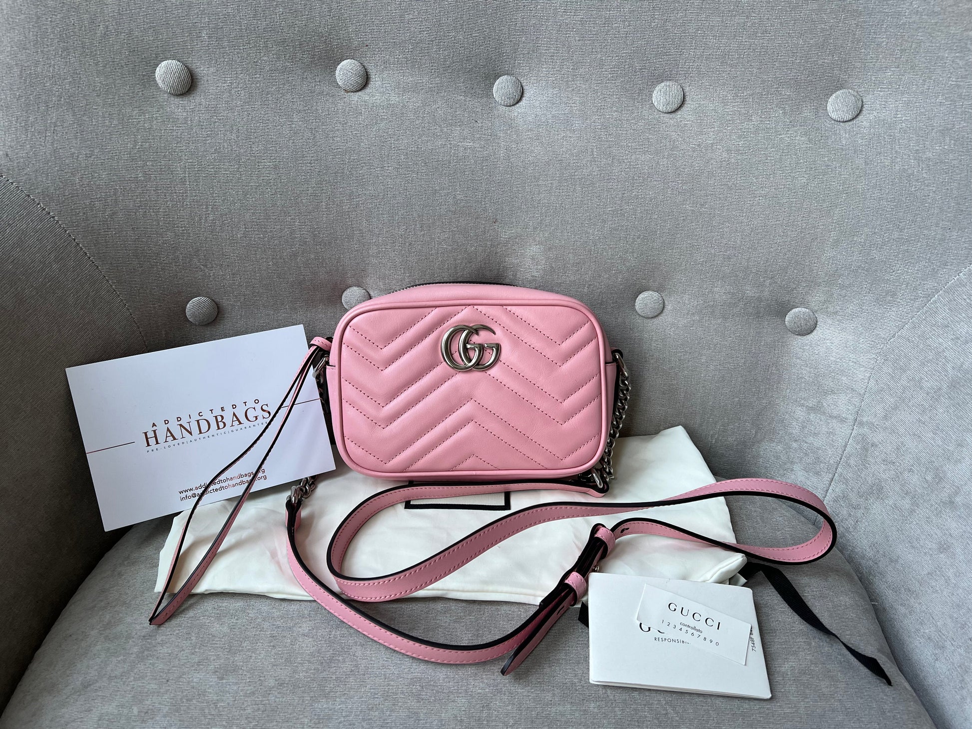 Gucci Chain Leather Shoulder Bag