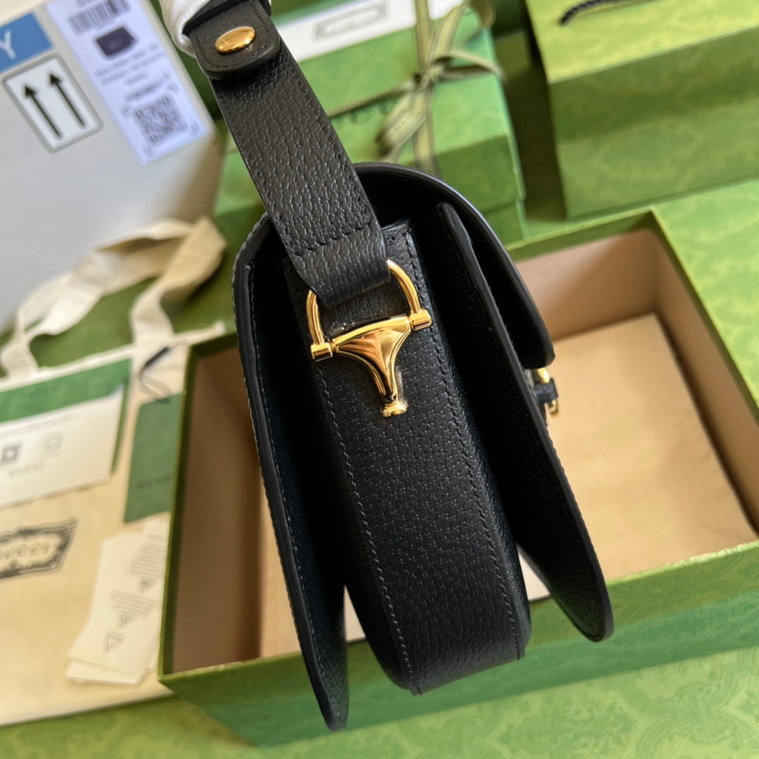 Gucci Monogram Leather Shoulder Bag
