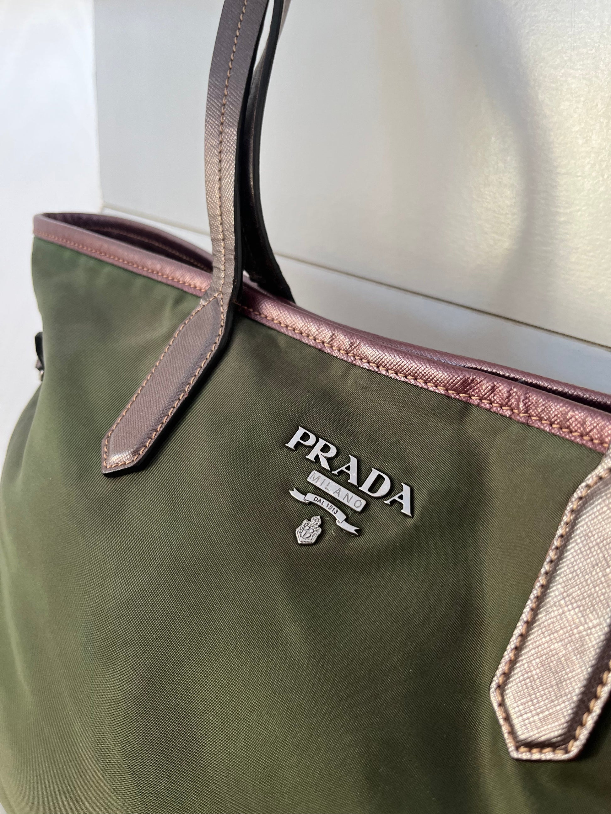 Prada Grøn ToteBag Luxury Handbag