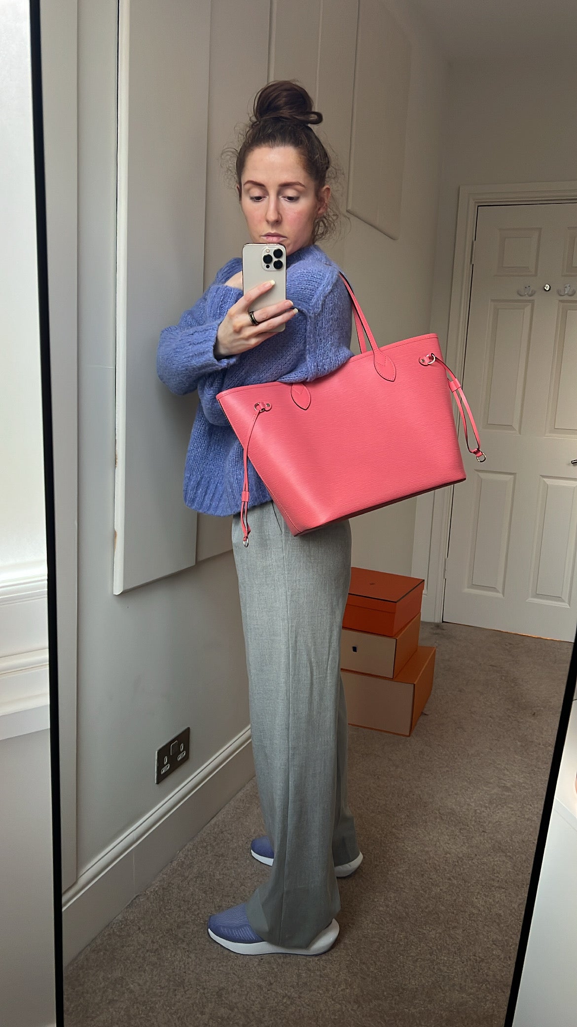 Louis Vuitton Neverfull MM Coral Epi Leather (RRP £1,740) Tote