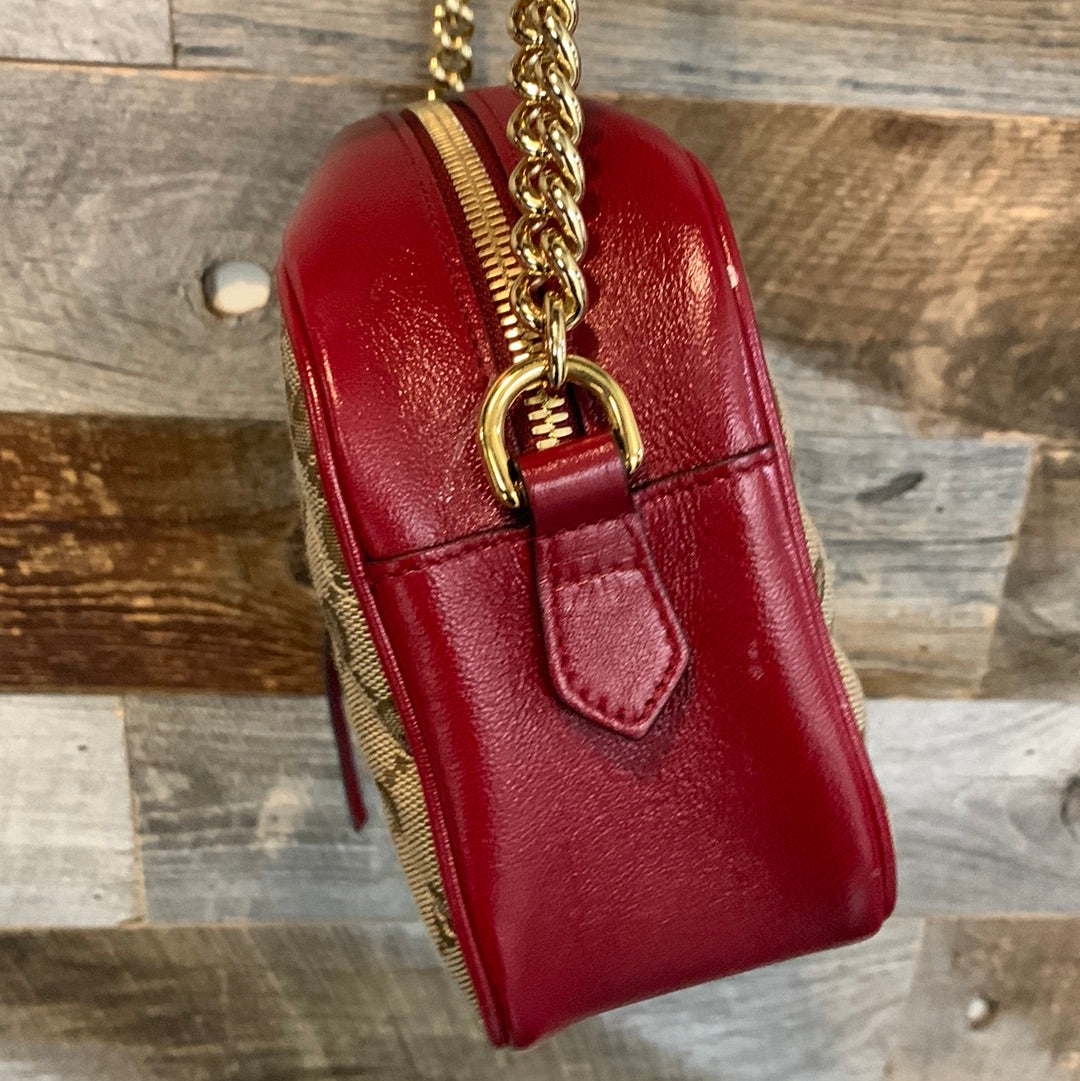 Gucci GG Marmont Leather Canvas Crossbody Style 1