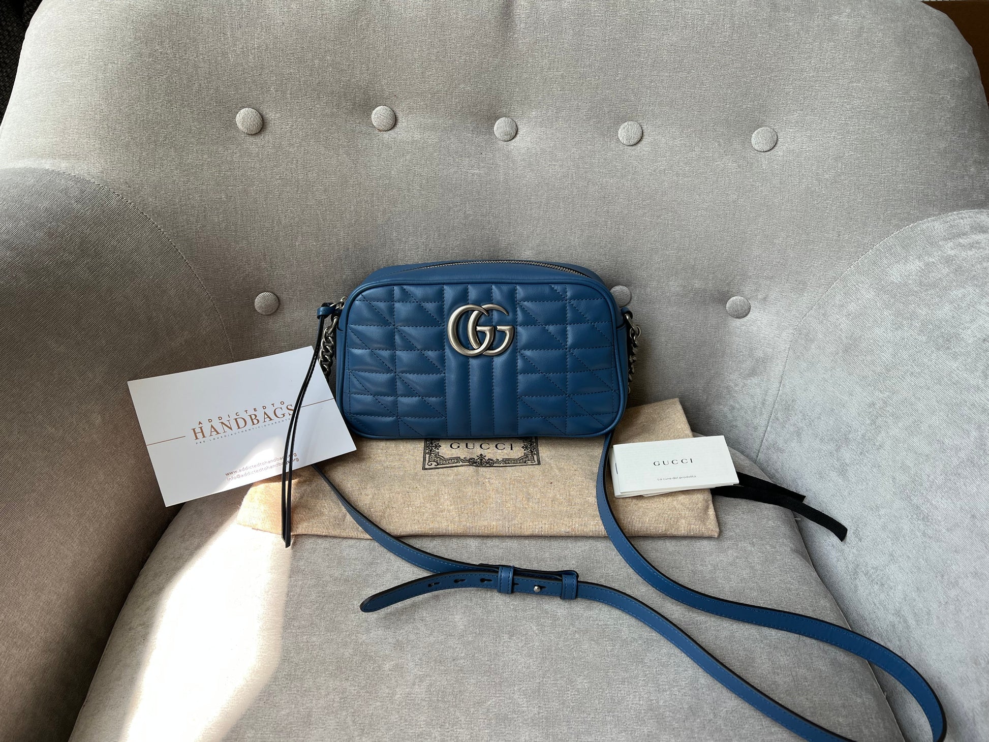 Gucci Chain Leather Shoulder Bag