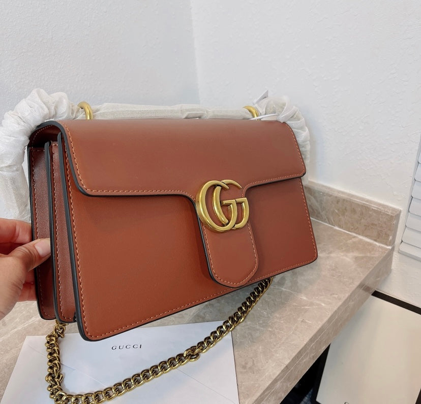Gucci Brown Leather Handbag Style 2